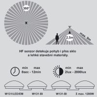 LED svítidlo VICTOR LED s pohybovým čidlem bílé   W131/LED-4100_4 (3)
