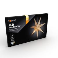 Solight LED vánoční hvězda, závěsná, 60cm, 20x LED, časovač, 2x AA - 1V255ván.HVĚZDA 2 (8)