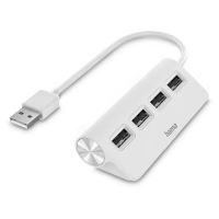 hub USB2.0 1:4 bílý 480 Mbit/s