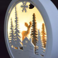 Solight LED dekorace závěsná, les a jelen, bílá a hnědá, 2x AAA - 1V223-Aván.OBRÁZEK d (2)