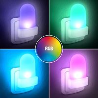 Solight noční LED RGB světélko se světelným sensorem, volitelná barva světla, 230V  -  (4)
