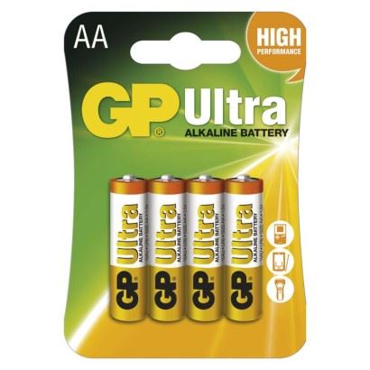 Baterie GP Ultra Alkaline R6 (AA, tužka) blistr_1