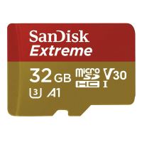 Paměťová karta SanDisk Extreme micro SDHC 32 GB 100 MB/s A1 Class 10 UHS-I V30,adapter,akční kamery