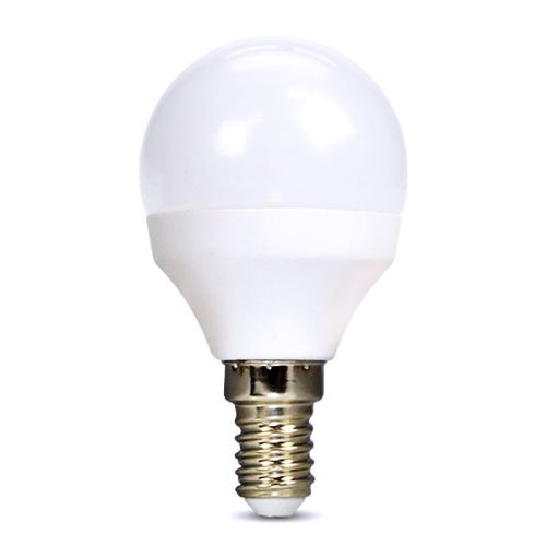Solight LED žárovka, miniglobe, 8W, E14, 3000K, 720lm, bílé provedení - WZ425-1LEDž.SO.E