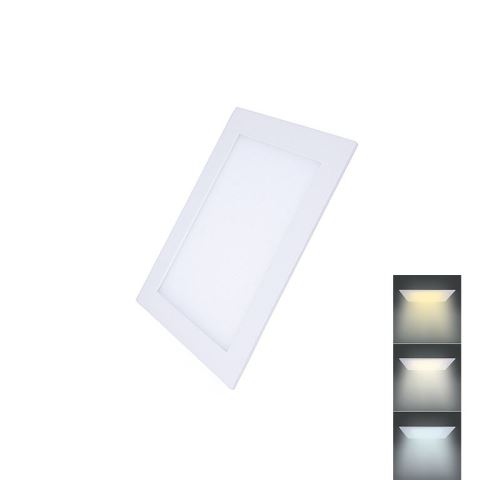 Solight LED mini panel CCT, podhledový, 6W, 450lm, 3000K, 4000K, 6000K, čtvercový - WD14