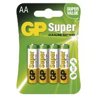 Baterie GP Super Alkaline R06 (AA, tužka) bl