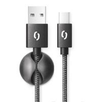 Datový kabel ALIGATOR PREMIUM 2A, USB-C, 2m, černý_3 (2)