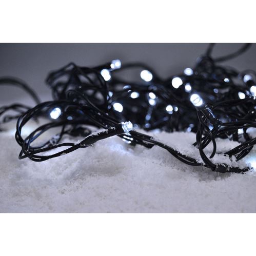Solight LED vánoční řetěz, 500 LED, 50m, přívod 5m, IP44, bílá - 1V05-Wván.sv.LED24V pr.
