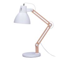 Solight stolní lampa Falun, E27, bílá - WO57-W