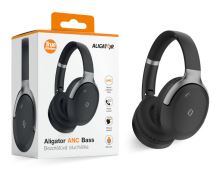 Bluetooth sluchátka ALIGATOR ANC BASS AH05BS, černo-stříbrná