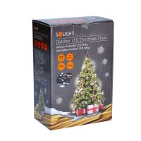 Solight LED venkovní vánoční řetěz, 200 LED, 10m, přívod 5m, 8 funkcí, IP44, studená b (8)