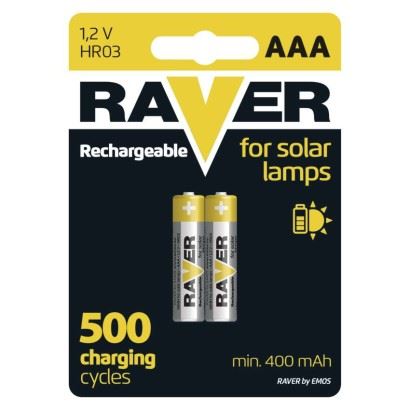Raver baterie nabíjecí HR03 (AAA), 2 ks v blistru   B7414_1