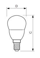 LED žárovka Philips E14 5W 2700K 230V P45 FR   P312647LEDž.PH.E14 ilum.40W/2700K/5W ma (1)