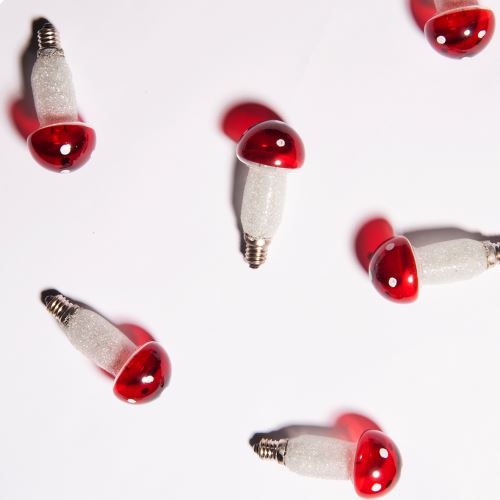 Žárovka Muchomůrka červená 20V/0,1A, Exihand, 1ks (1)