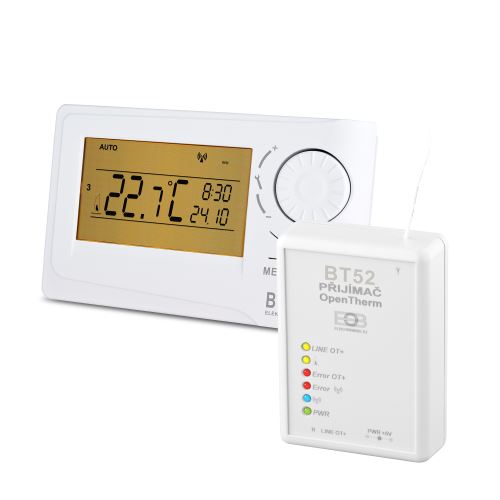 ELEKTROBOCK Bezdrátový termostat s OT BT52termost.bezdr.OpenTherm+ BT52_1