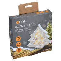 Solight LED vánoční stromek, dřevěný dekor, 6LED, teplá bílá, 2x AAA - 1V45-Tván.STROM (6)
