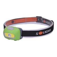 Solight LED čelová svítilna, 3W Cree + 3W COB, 120lm, bílé + červené světlo, 3x AAA - WH24