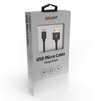 Solight USB-C kabel, USB 2.0 A konektor - USB-C 3.1 konektor, blistr, 2m - SSC1602kabe (2)