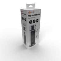 Solight USB výsuvný blok zásuvek, 3 zásuvky, plast, délka 1,5m, 3 x 1mm2, stříbrný - P (6)