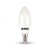 LED žárovka Elwatt  E14 svíčka B37 7W/65W teplá bílá 3000K  ELW-105