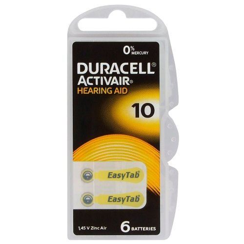Baterie do naslouchátek DURACELL Hearing Aid Activair HA10