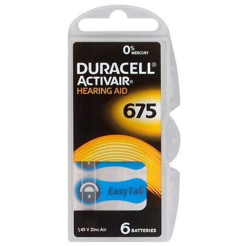 Baterie do naslouchátek DURACELL Hearing Aid Activair HA675