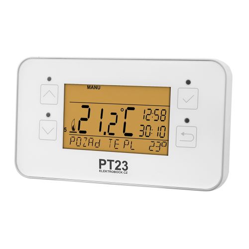 ELEKTROBOCK Prostorový termostat PT23termost.prog.dig.týden.s dotyk.ovl.PT23 _1