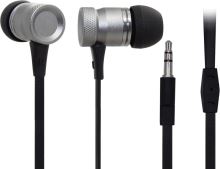 AQ HP02GY sluchátka do uší, tm.šedá, plochý kabel