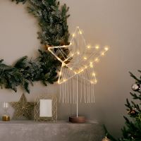 Solight LED vánoční hvězda stolní, pletená, 35x LED, 2x AAA - 1V268_7