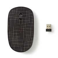 Bezdrátová optická myš MSWS500BK, černá/textil