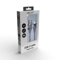Solight USB-C kabel, USB 2.0 A konektor - USB-C 3.1 konektor, silikon, 2m - SSC1602-S_3 (2)