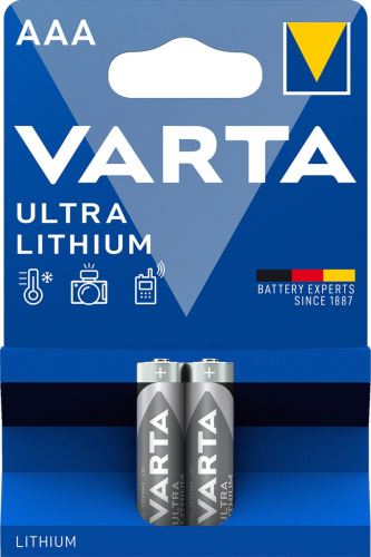 Baterie Varta 6103, AAA/R03 lithium Blistr(2)VARTA  6103B2 R03 LITH.  6103301402_1