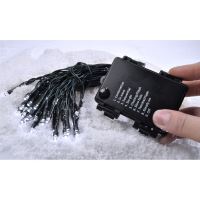 Solight LED venkovní vánoční řetěz, 50LED, 5m, 3m přívod, 8 funkcí, IP44, 3x AA, teplá b