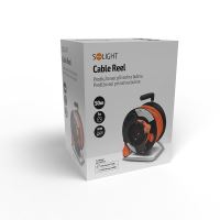 Solight prodlužovací přívod na bubnu, 1 zásuvka, 50m, oranžový kabel, 3x 1,5mm2 - PB12 (5)