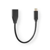 USB Adaptér Typ-C vidlice  / USB-A zásuvka 20cm černý CCGT61710BK02