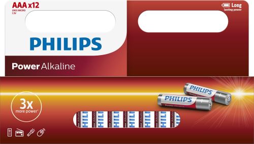 Baterie Philips LR03P12W/10 Power Alkalická AAA 12ks_1
