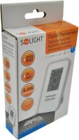 Solight teploměr, teplota, velký displej, datum, čas, bílý - TE09_2 (1)