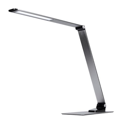 Solight LED stolní lampička stmívatelná, 11W,  změna chromatičnosti, broušený hliník, st