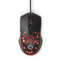 Gaming Mouse GMWD410BK kabelové | 800 / 1200 / 2400 / 3200 / 4800 / 7200 dpi | Nastavitelné DPI | Počet tlačítek: 7 | Programovatelná tlačítka | Pro praváky | 1.50 m | RGB