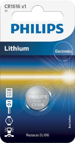 Baterie Philips CR1616/00B Lithiová 3.0V knoflíková 1ks_1