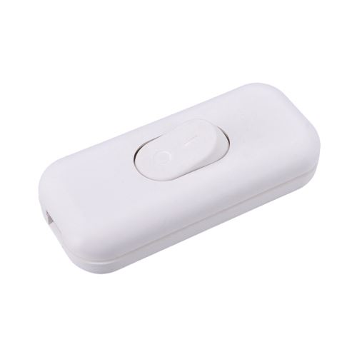 Solight vypínač šňůrový, jednopólový průchozí, bílý - PF-S_1