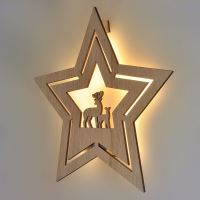 Solight LED nástěnná dekorace vánoční hvězda, 24x LED, 2x AA - 1V261ván.HVĚZDA 24LED 2 (5)